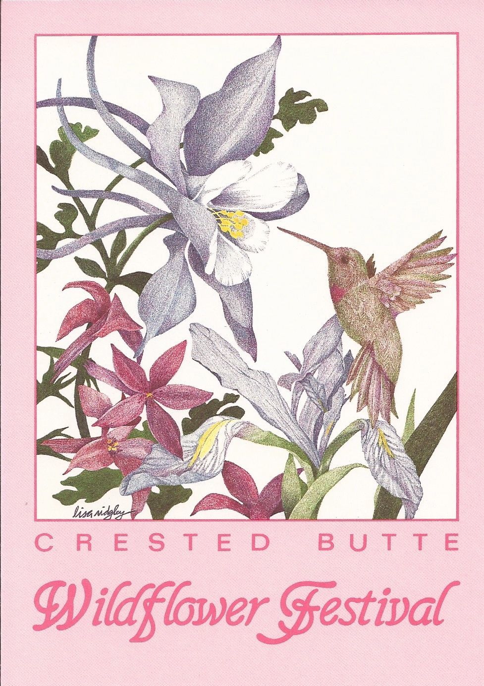 A poster for the crested butte wildflower festival