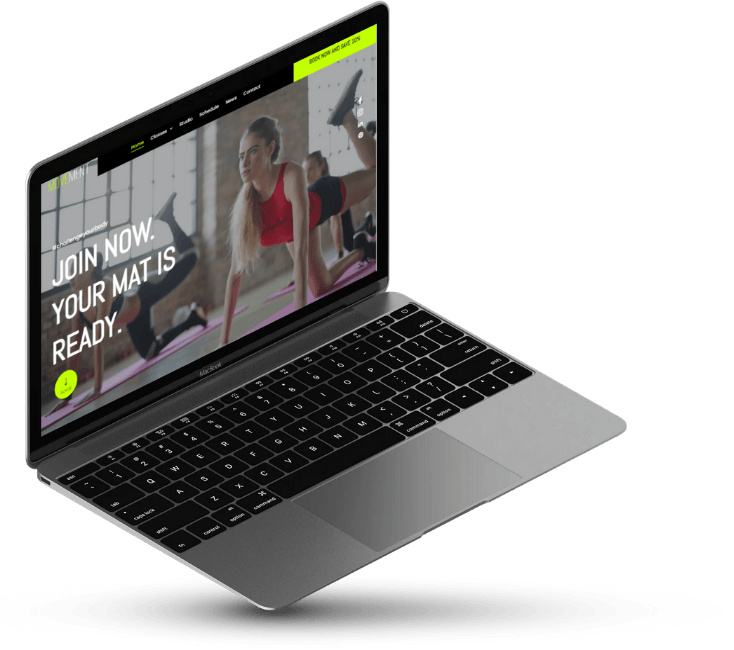 laptop website mockup