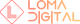 Loma Digital white logo