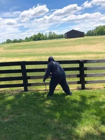 Newly Paint Fence — Coxs Creek, KY — S&S Fencing and Property Maintenance LLC