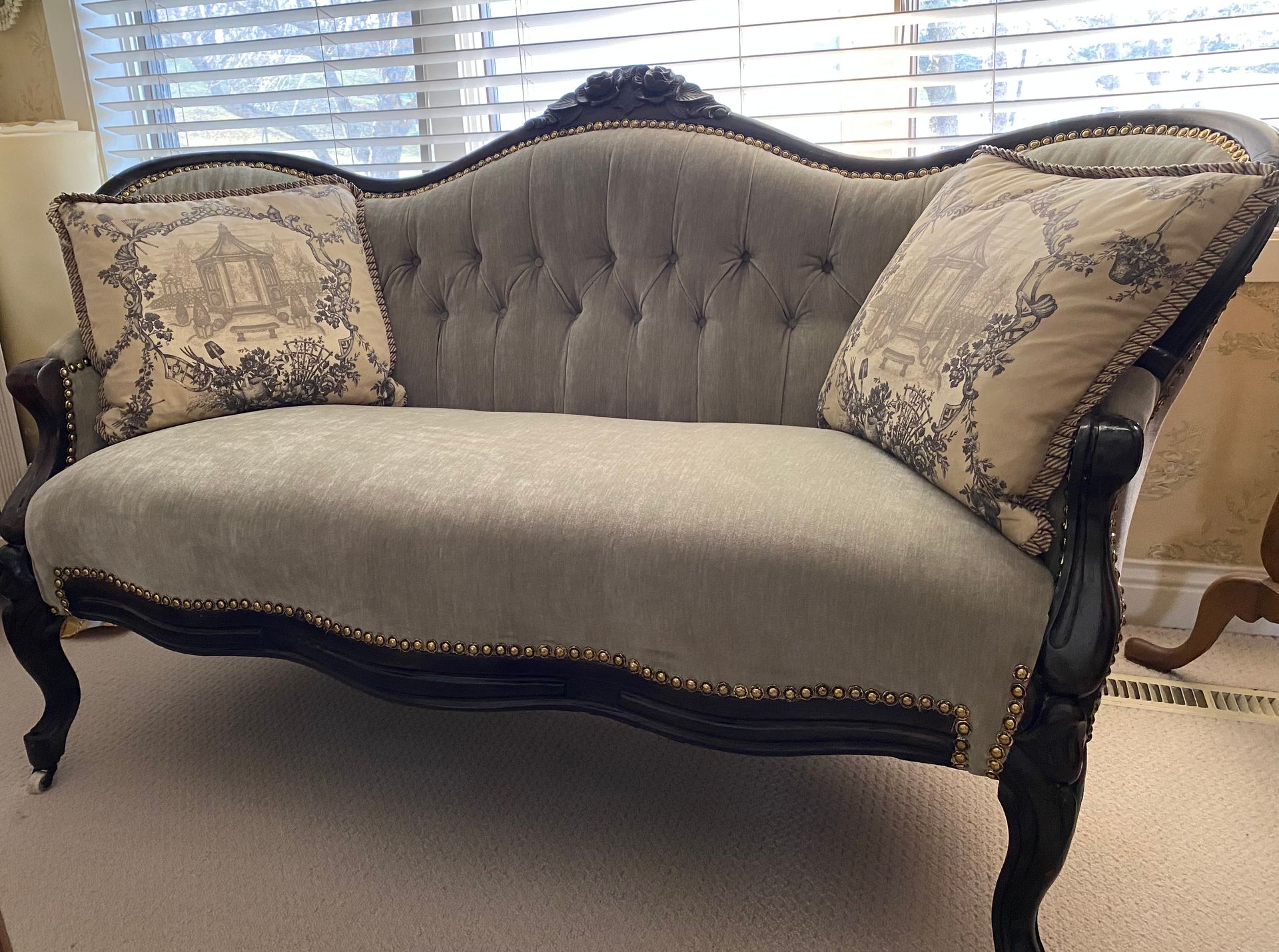 Susan's antique loveseat