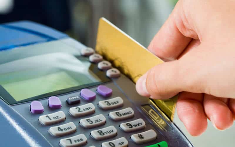 Making card payment. Garage Conversion Costs can Vary