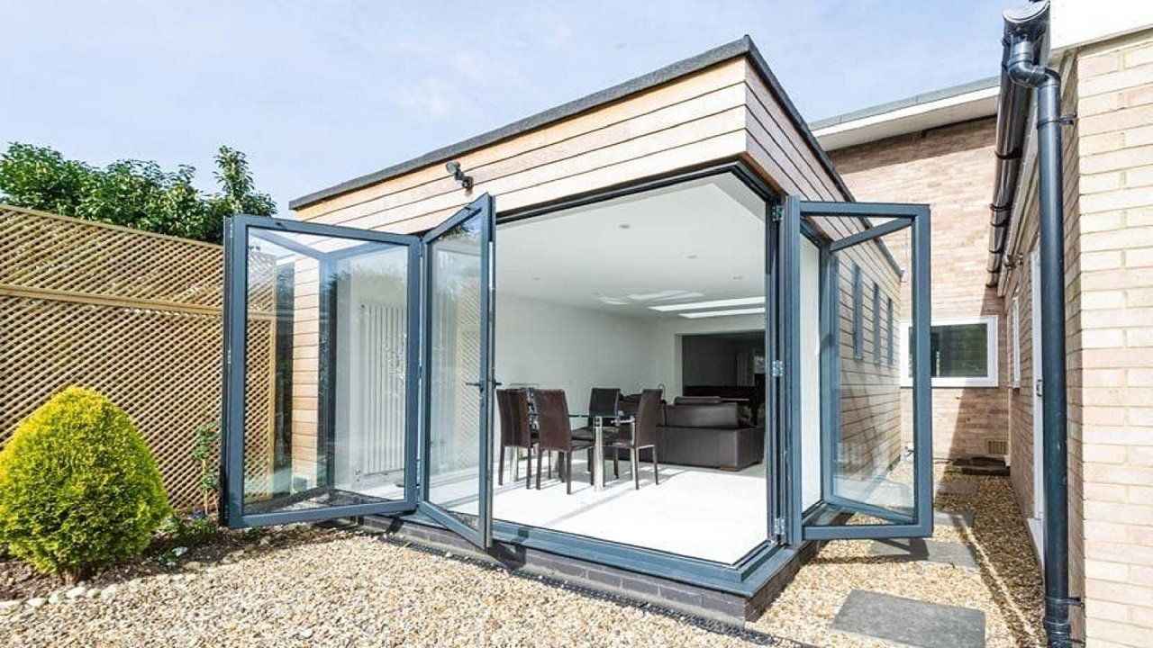 steel frame extensions with bifold doors - architecture 365