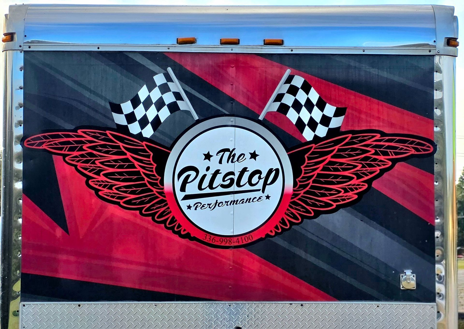 Rear of trailer with