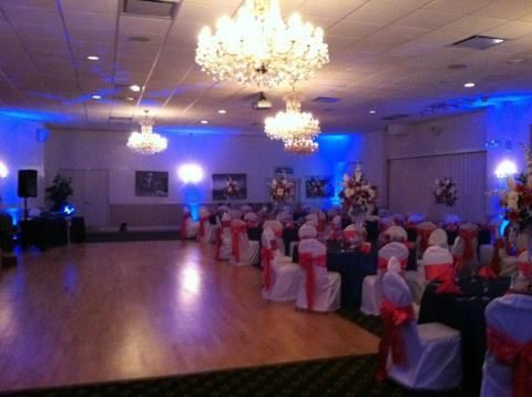 Professional Royal Blue Up Lighting — Pinellas Park, FL — Hyde's Professional DJ & Event Services