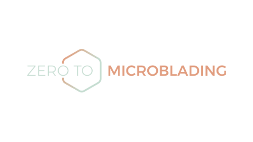 A logo for a company called zero to microblading.