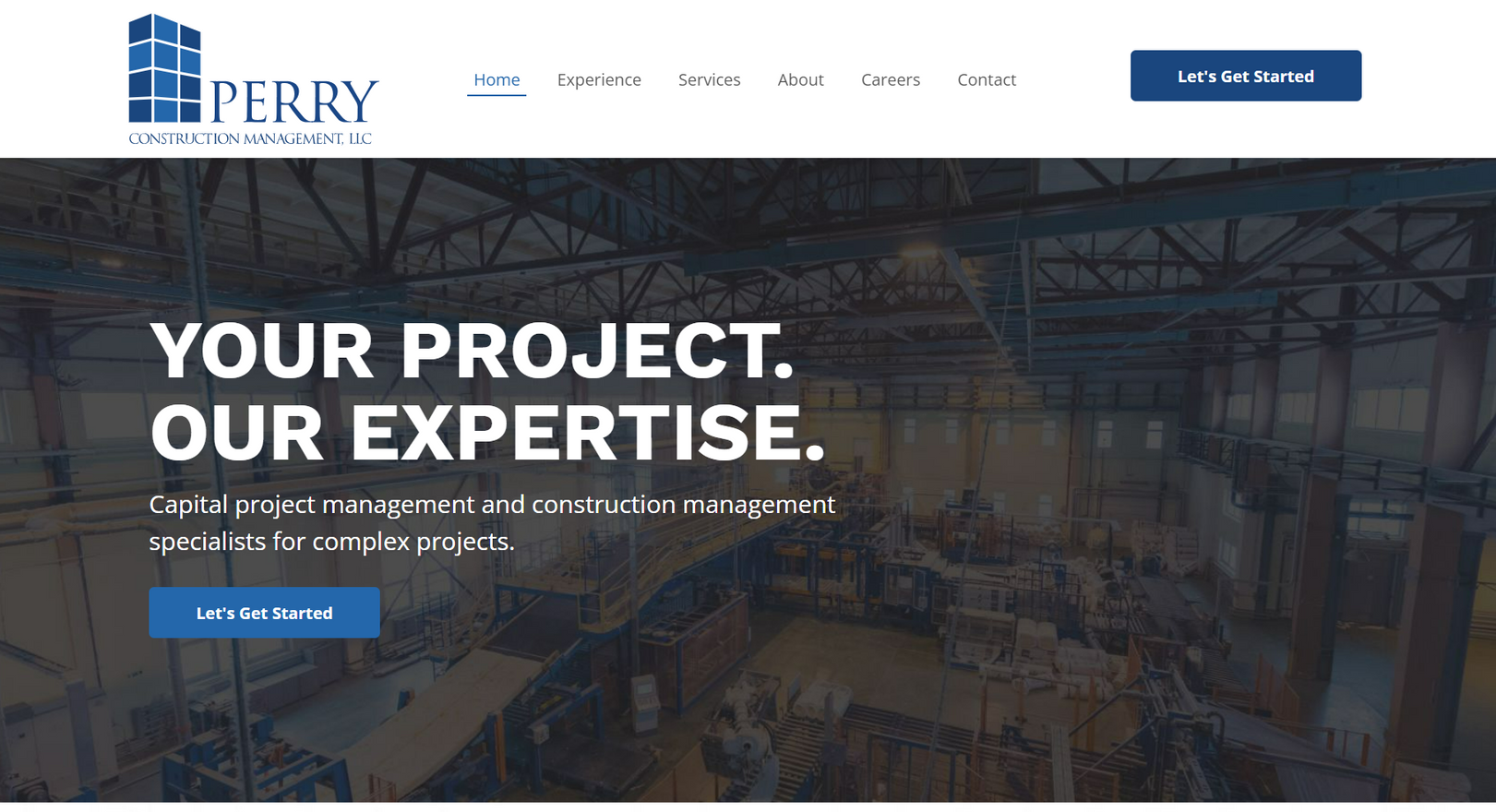 A screenshot of the homepage of a company called ferry.