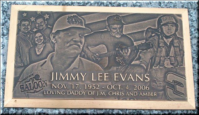 A gravestone for jimmy lee evans who died in 2006