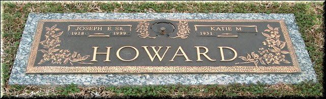 A gravestone with the name howard on it
