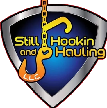 A logo for still hookin and hauling llc