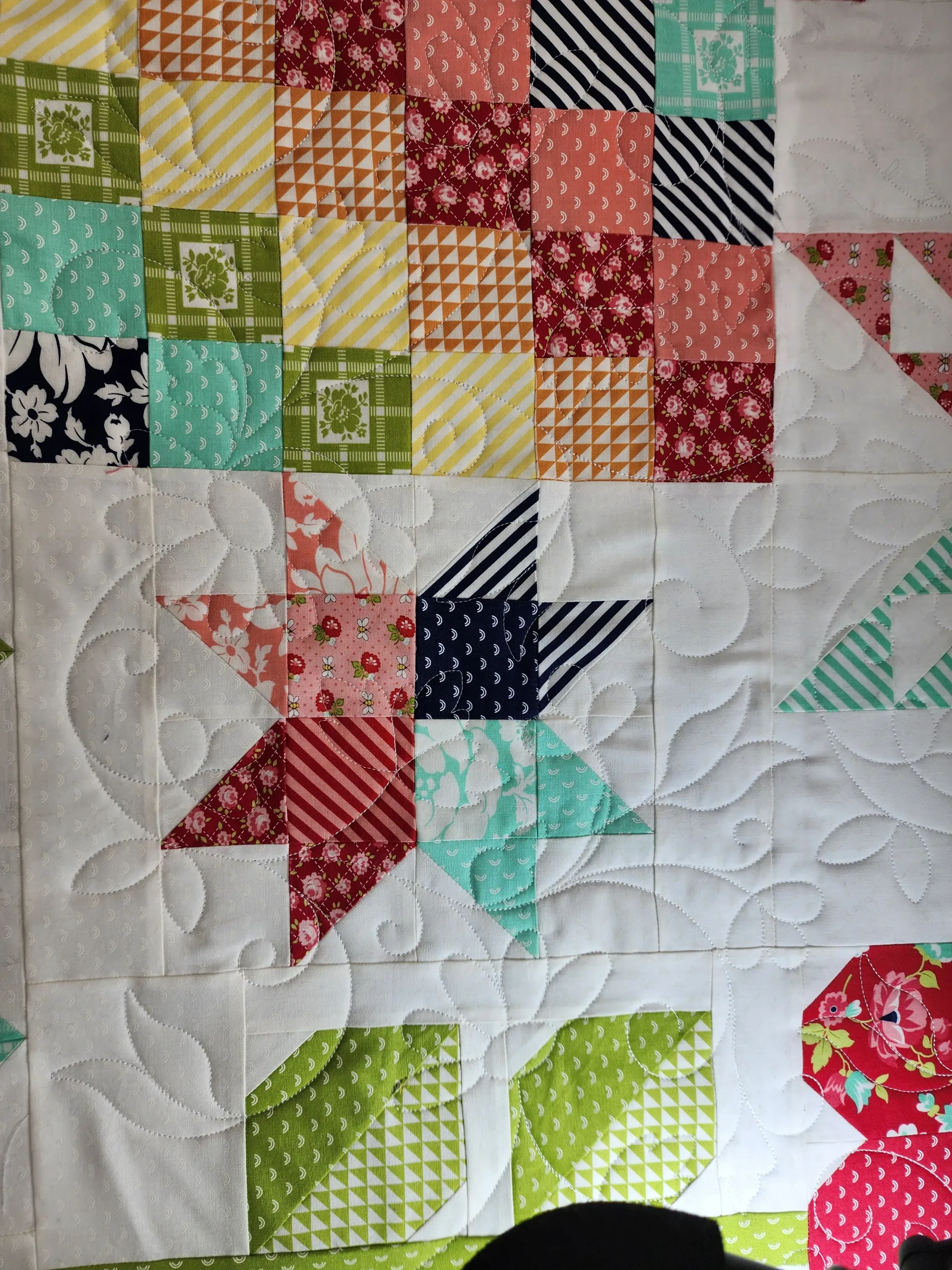 Finished quilt textures and patterns Treasure Valley Brown Bear Quilting Services LLC