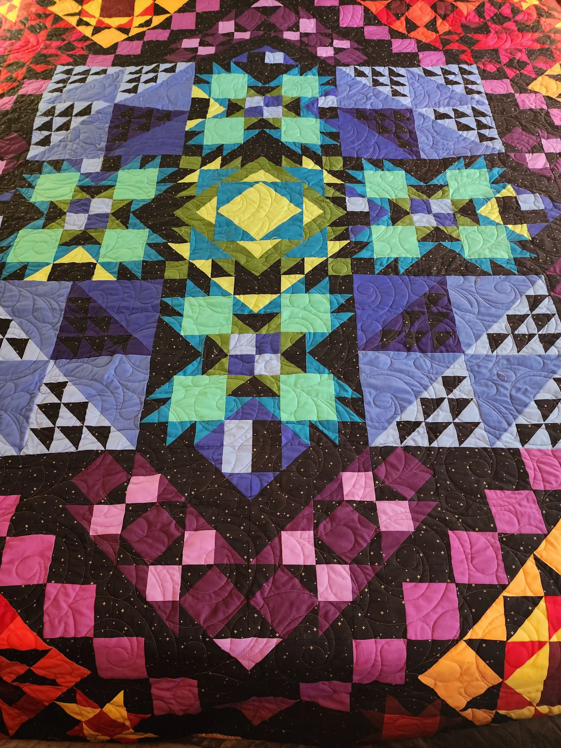 Unique quilt design showcase Meridian Idaho by Brown Bear Quilting Services LLC