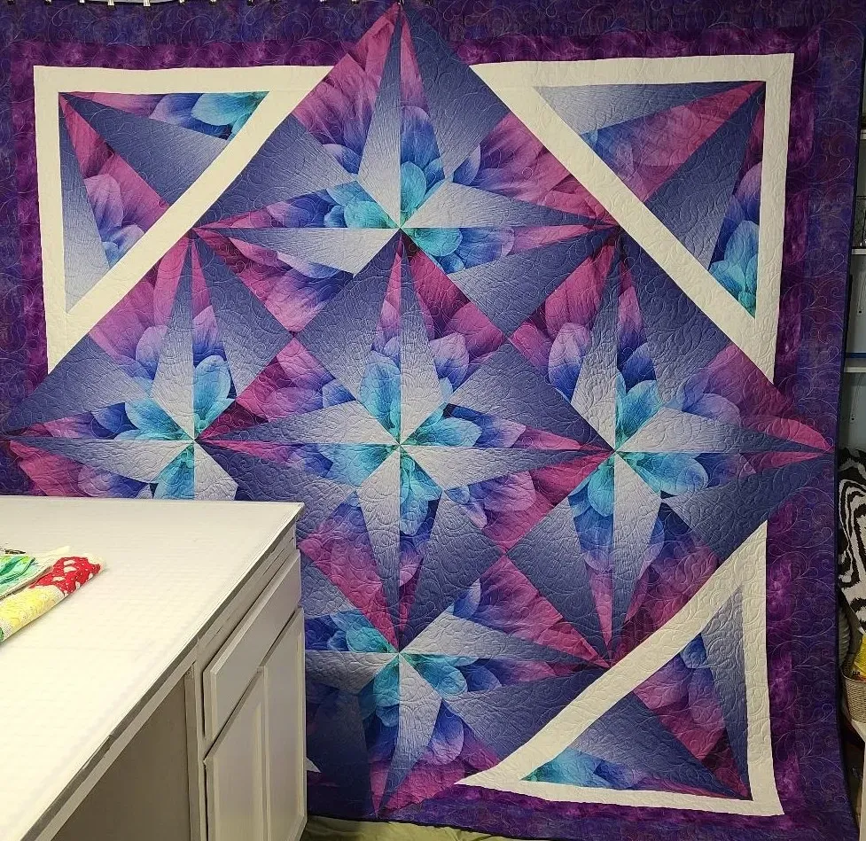 Custom quilt stitching precision Boise Eagle Nampa by Brown Bear Quilting Services LLC