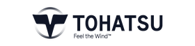 A tohatsu logo on a white background.