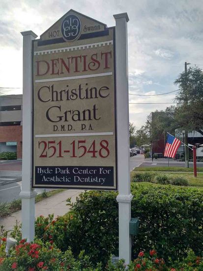 Dentist Clinic — The Hyde Park Center for Aesthetic Dentistry Signage in Tampa, FL