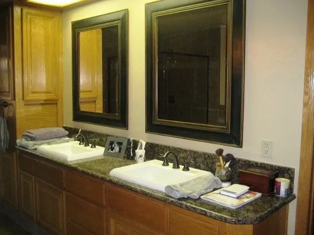 Two sinks with two mirrors — Hesperia, CA — Bergstrom Construction