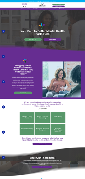 Website Innovative Therapeutic Services Website