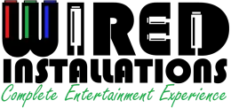 WIRED Installations logo in black, red, blue, and green with the tagline “Complete Entertainment Experience”