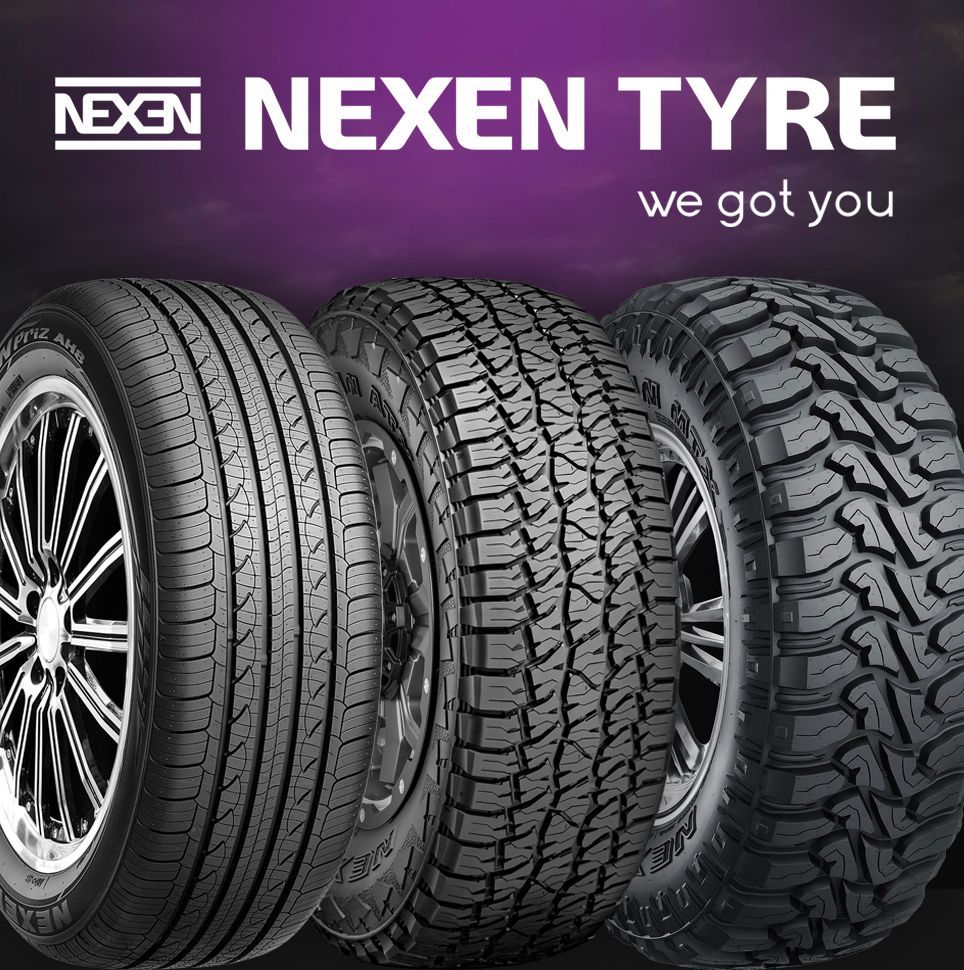 Nexen Tyre ad showing four tires