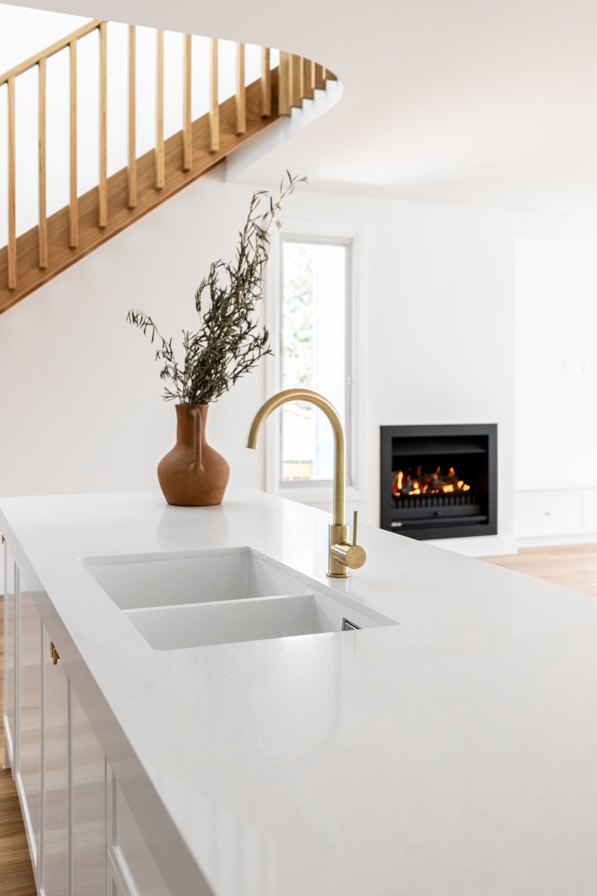 Photo of kitchen with stone benchtop