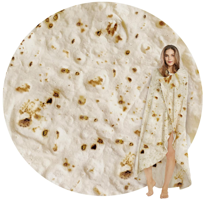 SeaRoomy Burritos Tortilla Blanket Double Sided
