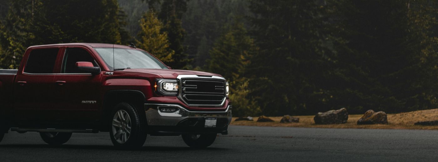 A red pickup truck | Ares Fleet Service