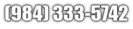 (984) 333-5742 text with a grey outline and a shadow.