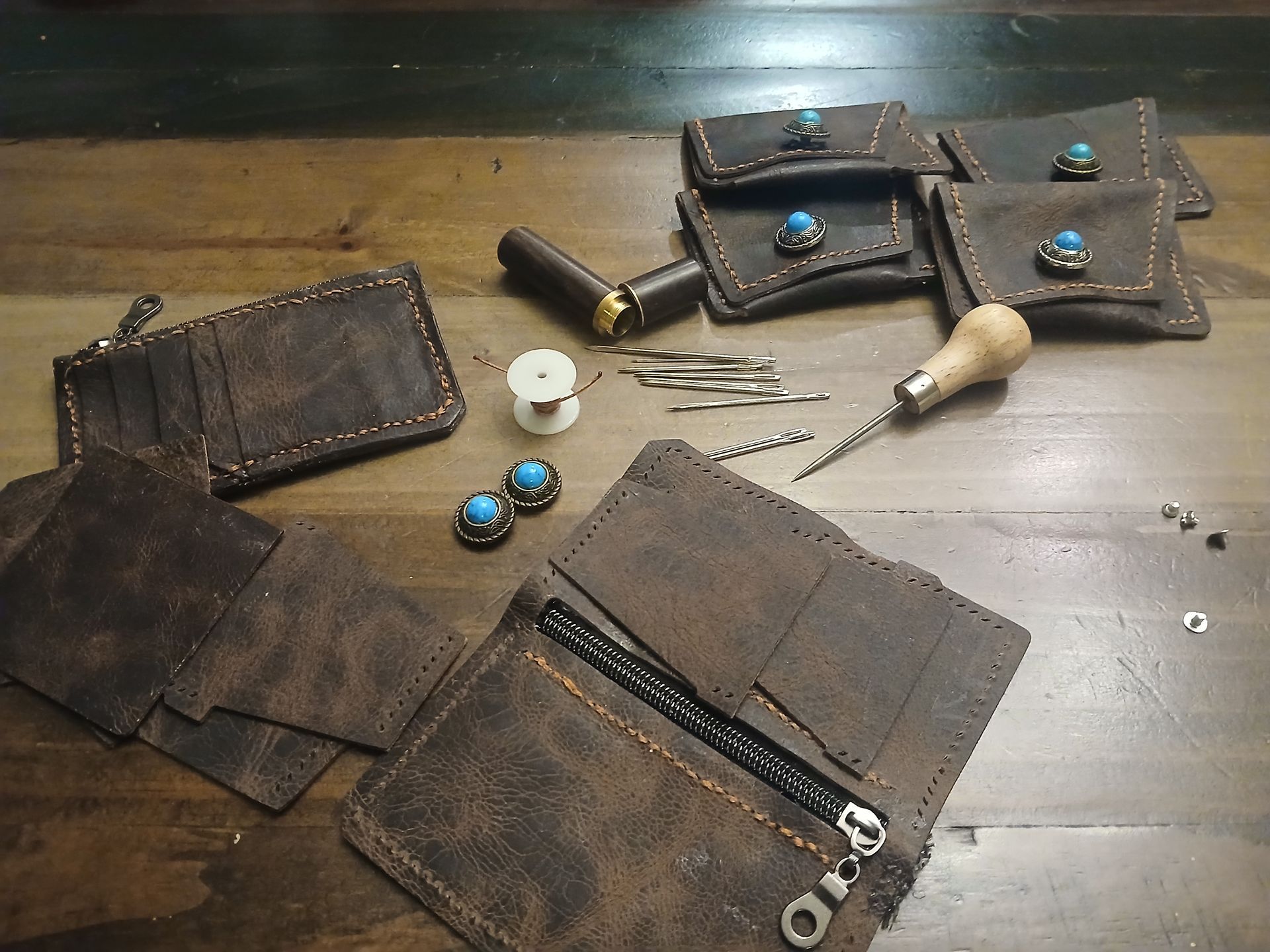 Leather working
