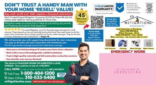 water damage torrance 