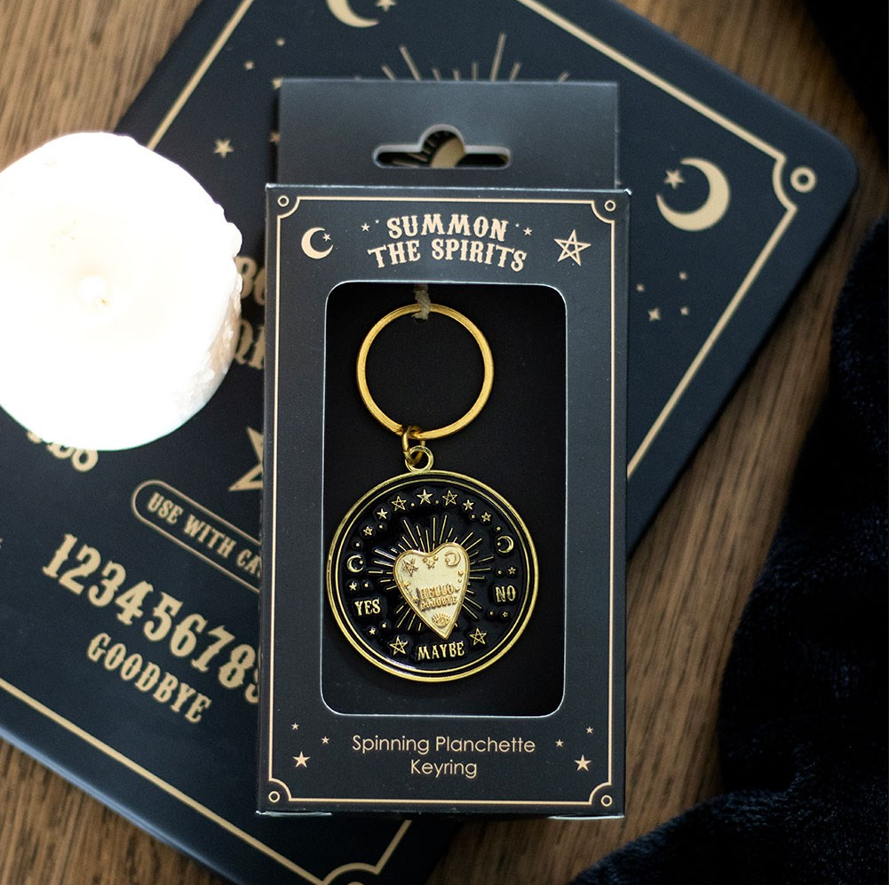 Spinning Ouija Planchette Keychain