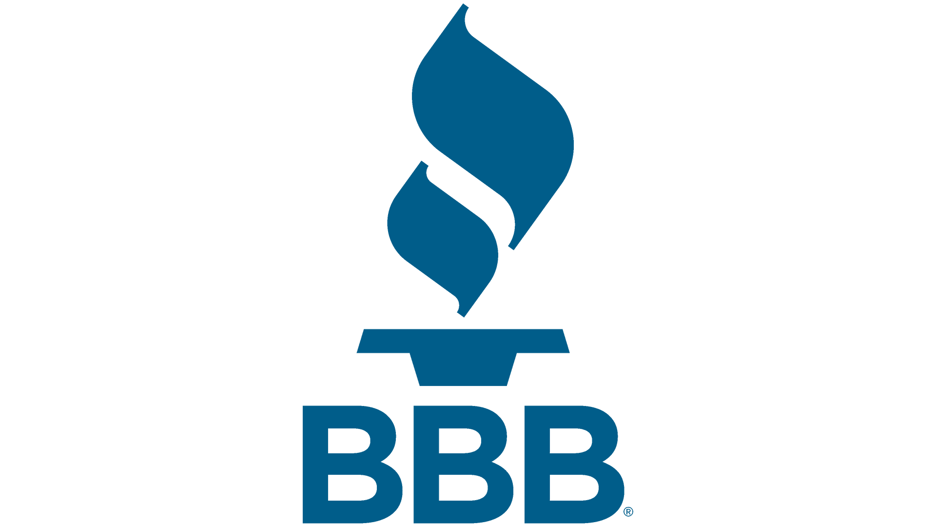 BBB logo: Blue torch with the letters BBB below it.