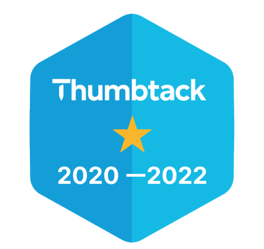Thumbtack logo. Black text on a white background.