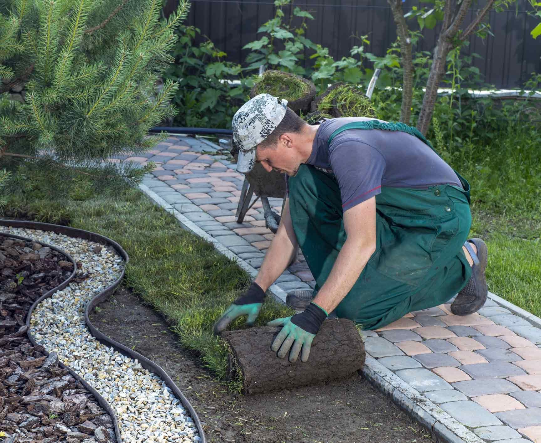 Gardener Laying Turf — Kansas City, MO — Zac of All Trades