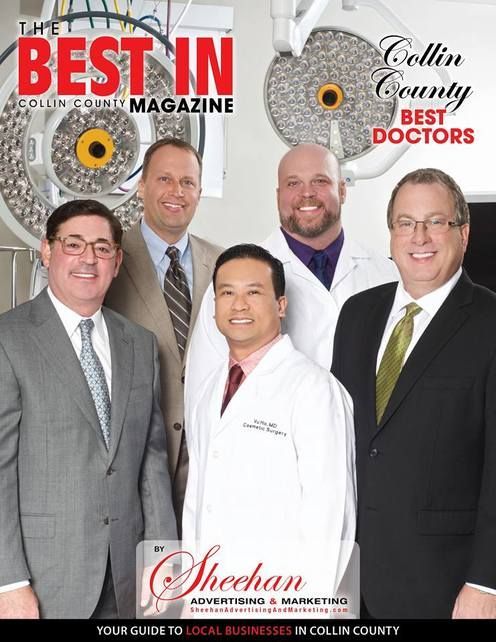 A group of men are on the cover of the best in collin county magazine