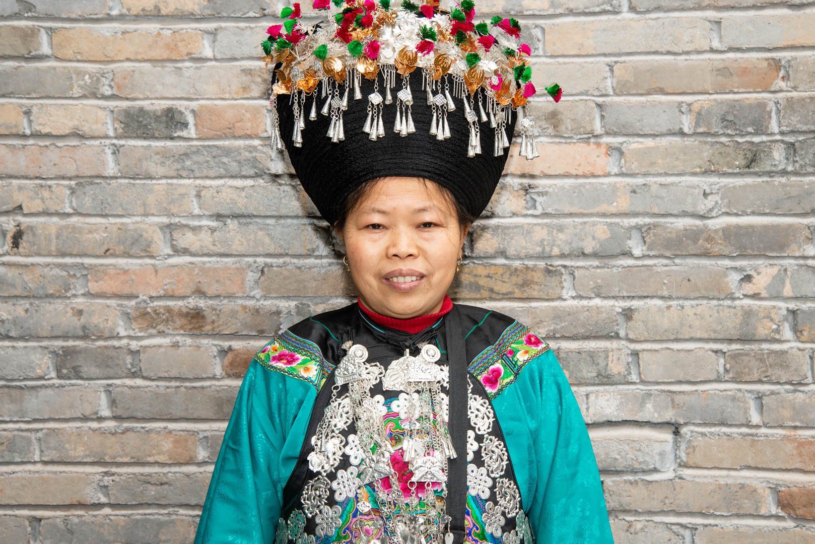 Miao embroiderer