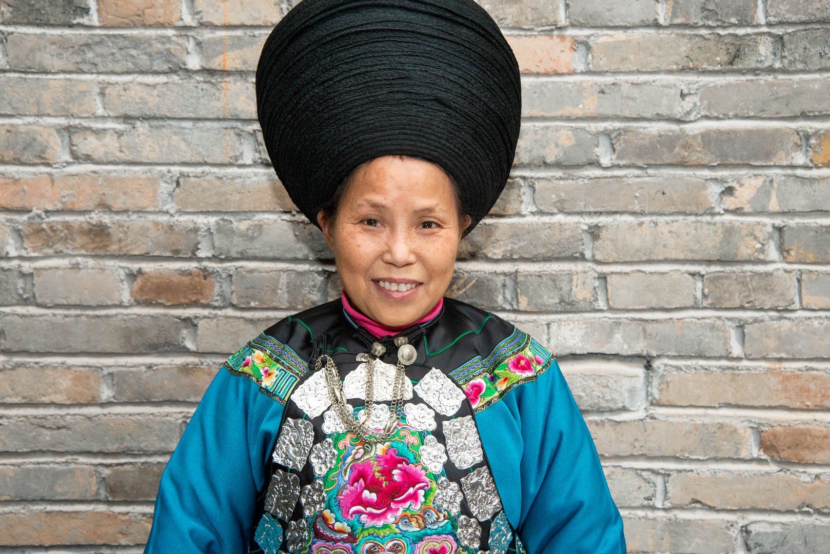 Miao embroiderer
