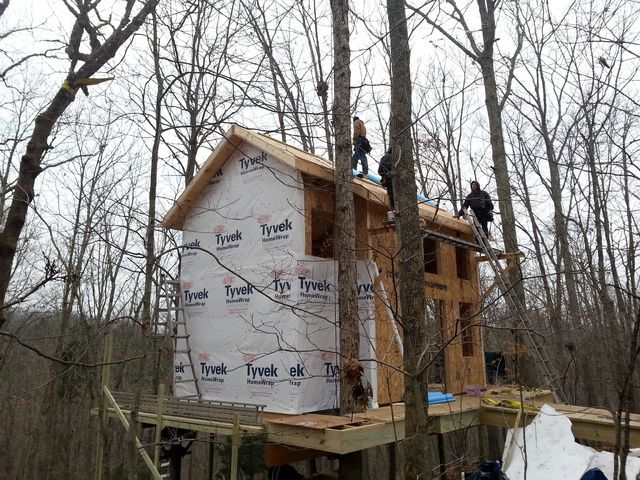 Tree House Under Construction — Carlisle, KY — Dunn & Sons Contractors