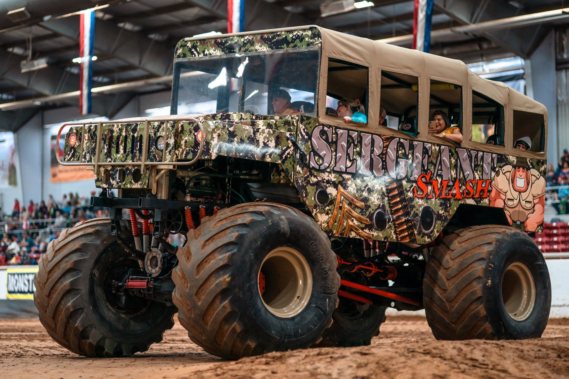 Sergeant Smash with people on board