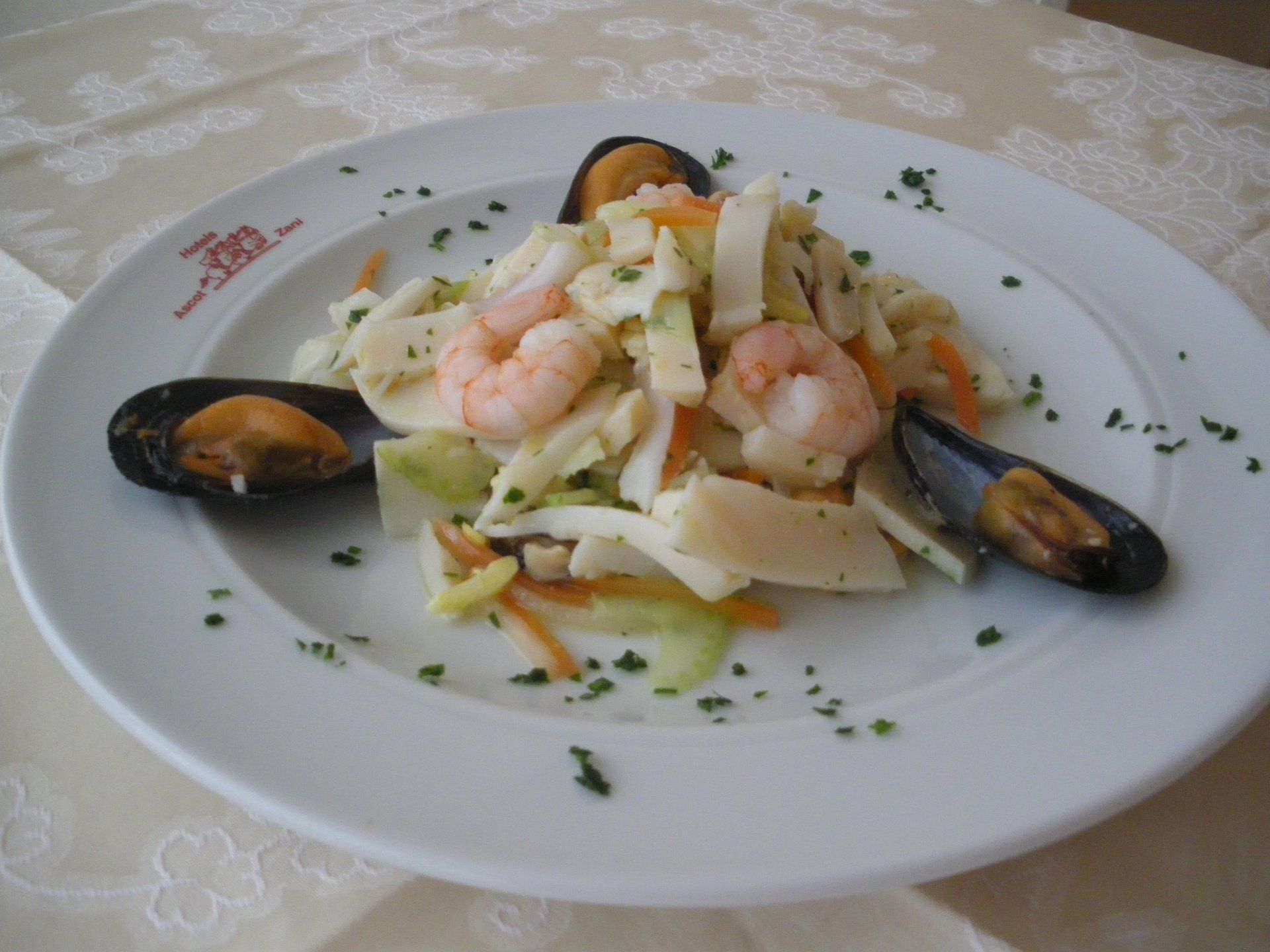 cozze e gamberetti