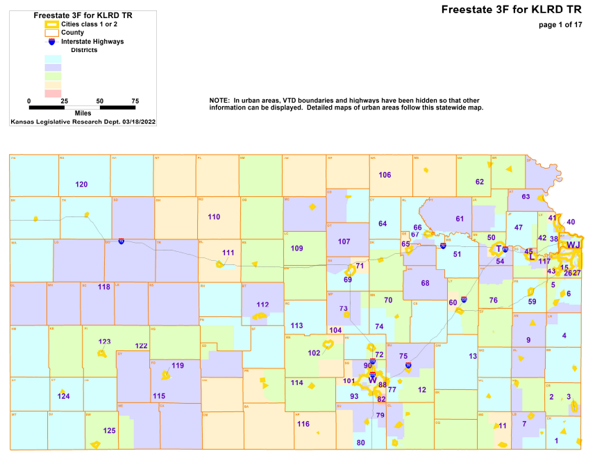 Kansas State House Map