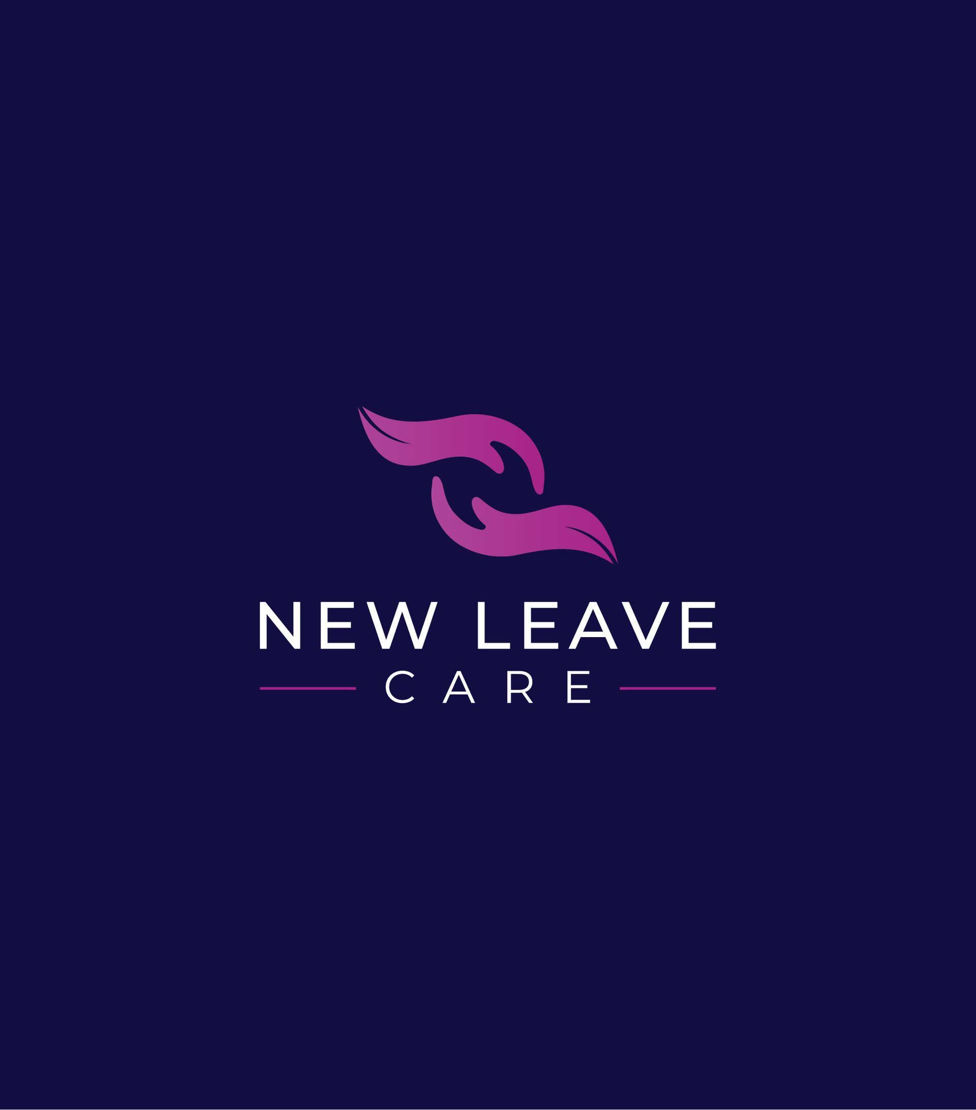 A logo for a company called new leave care