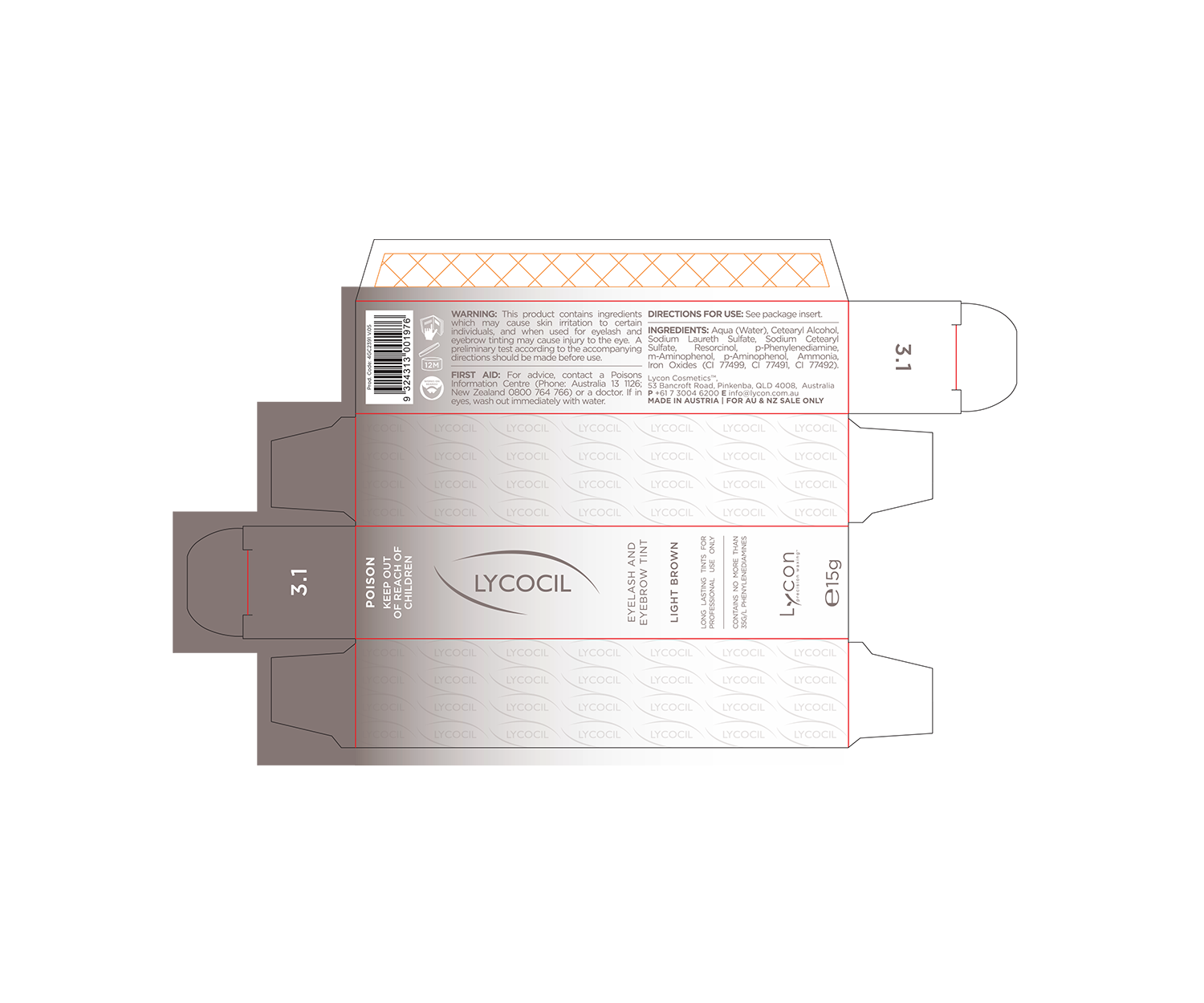 A box with the word lyceol on it