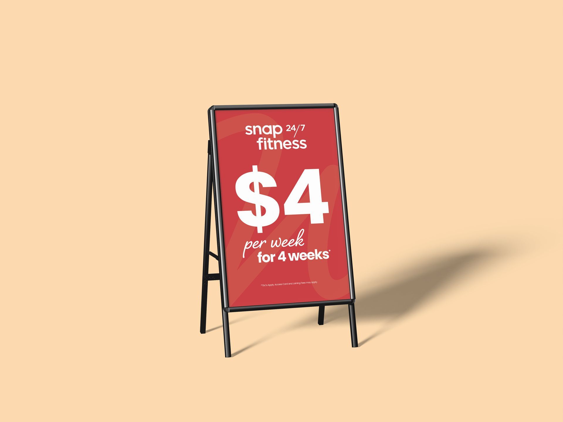 Two flyers for an open day are flying in the air.