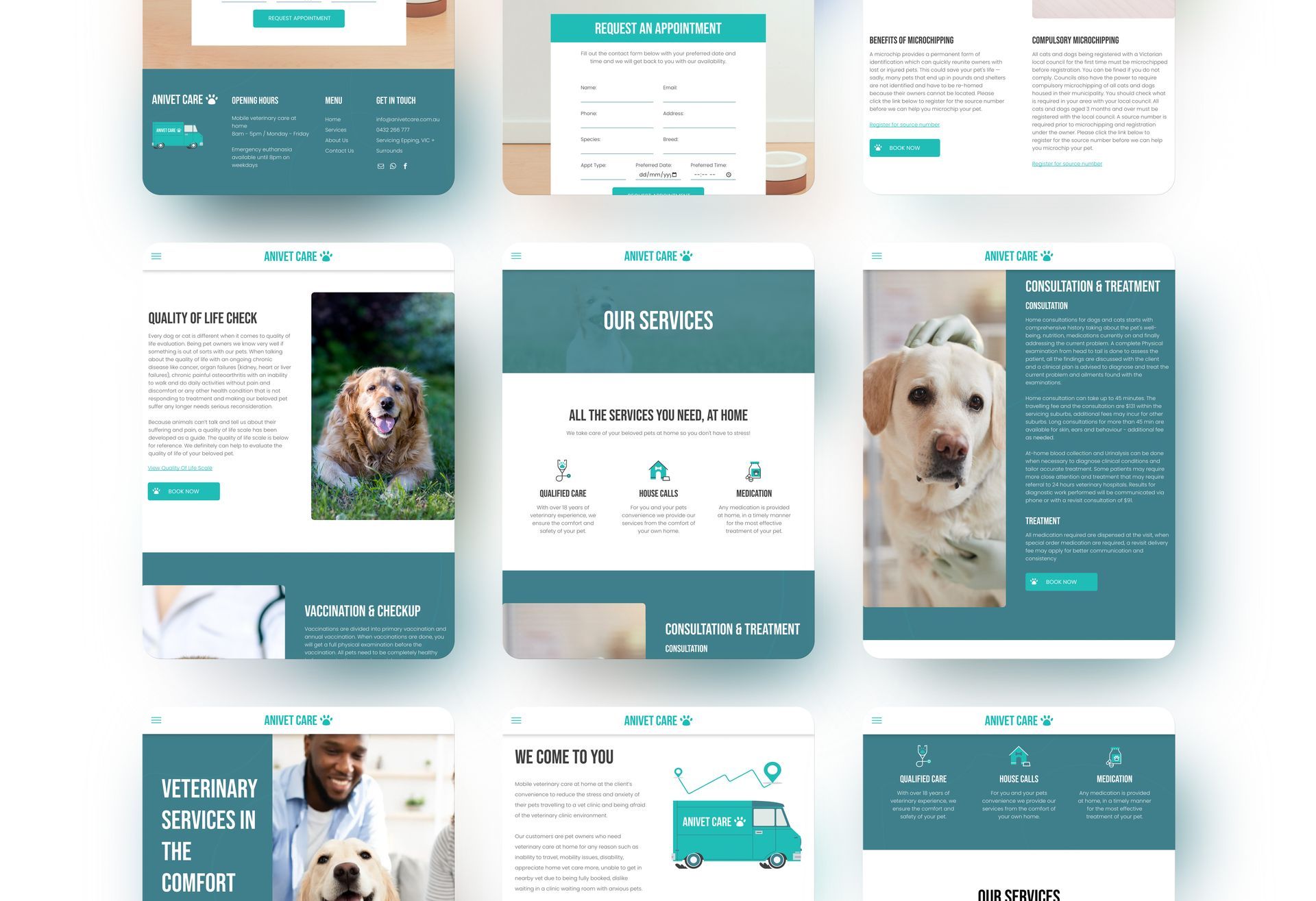 A man is standing next to a dog on a white background.