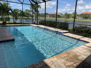 Pool Maintenance — Checking Salt Meter Level of a Pool in Englewood, FL