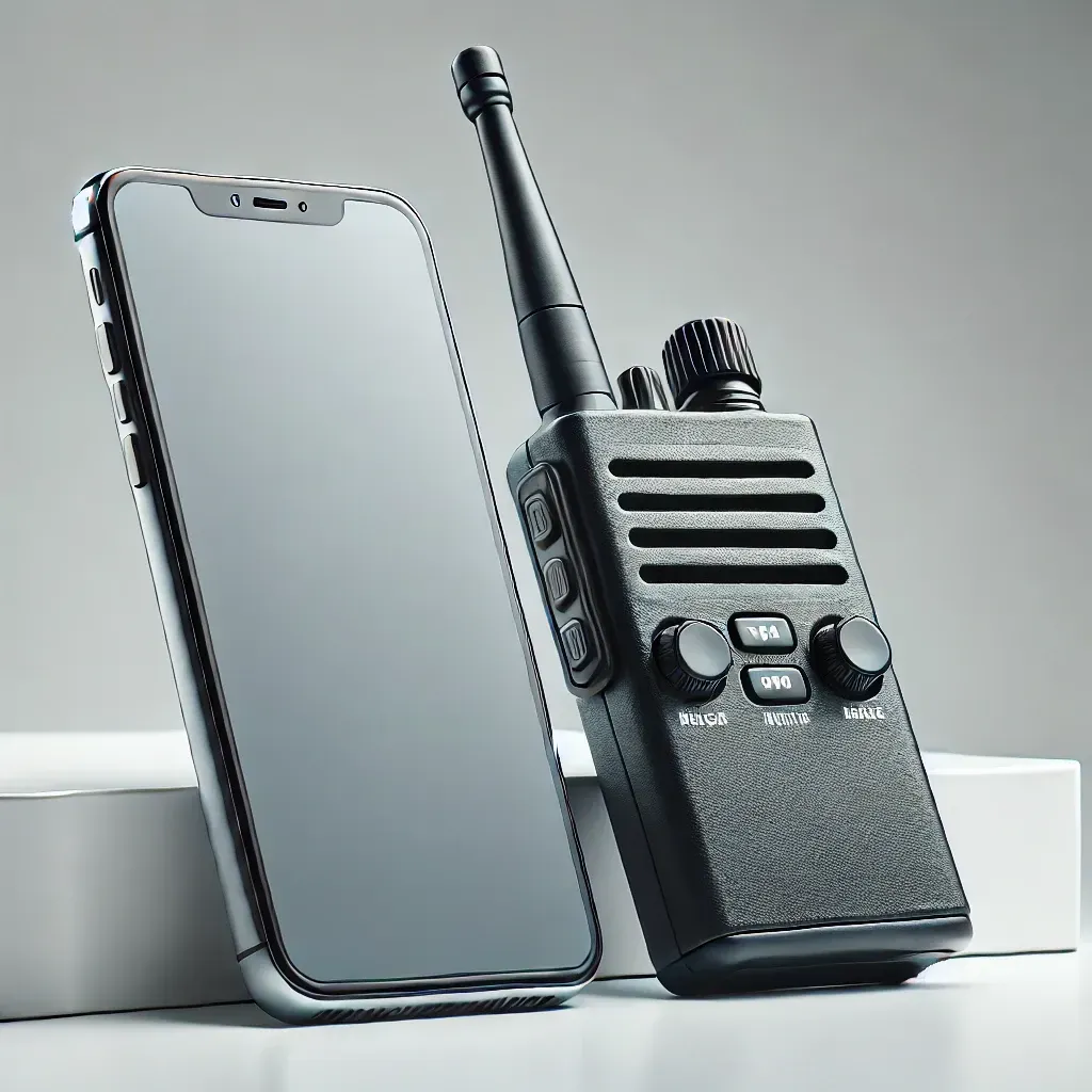 fire watch using two-way radio and cell phone