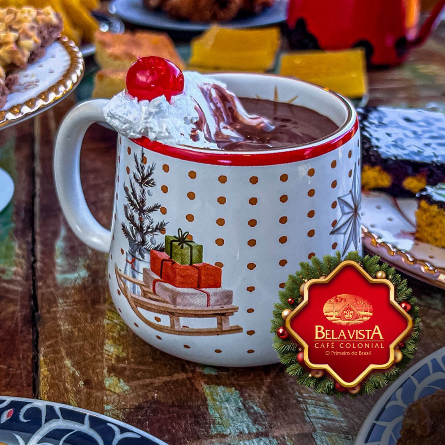Chocolate Quente Ceia de Natal Bela Vista Café Colonial