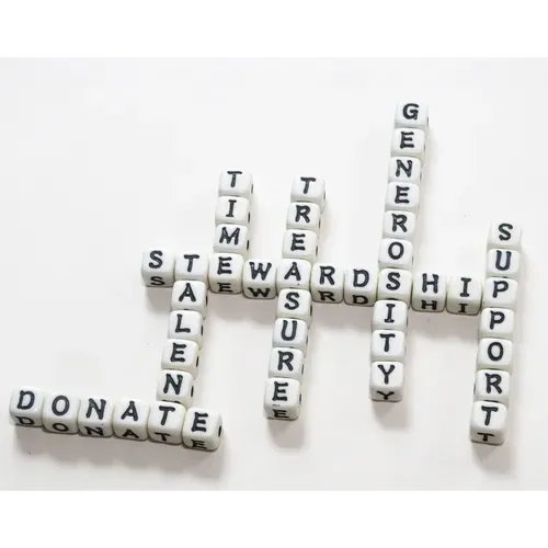 Scrabble tiles spelling 