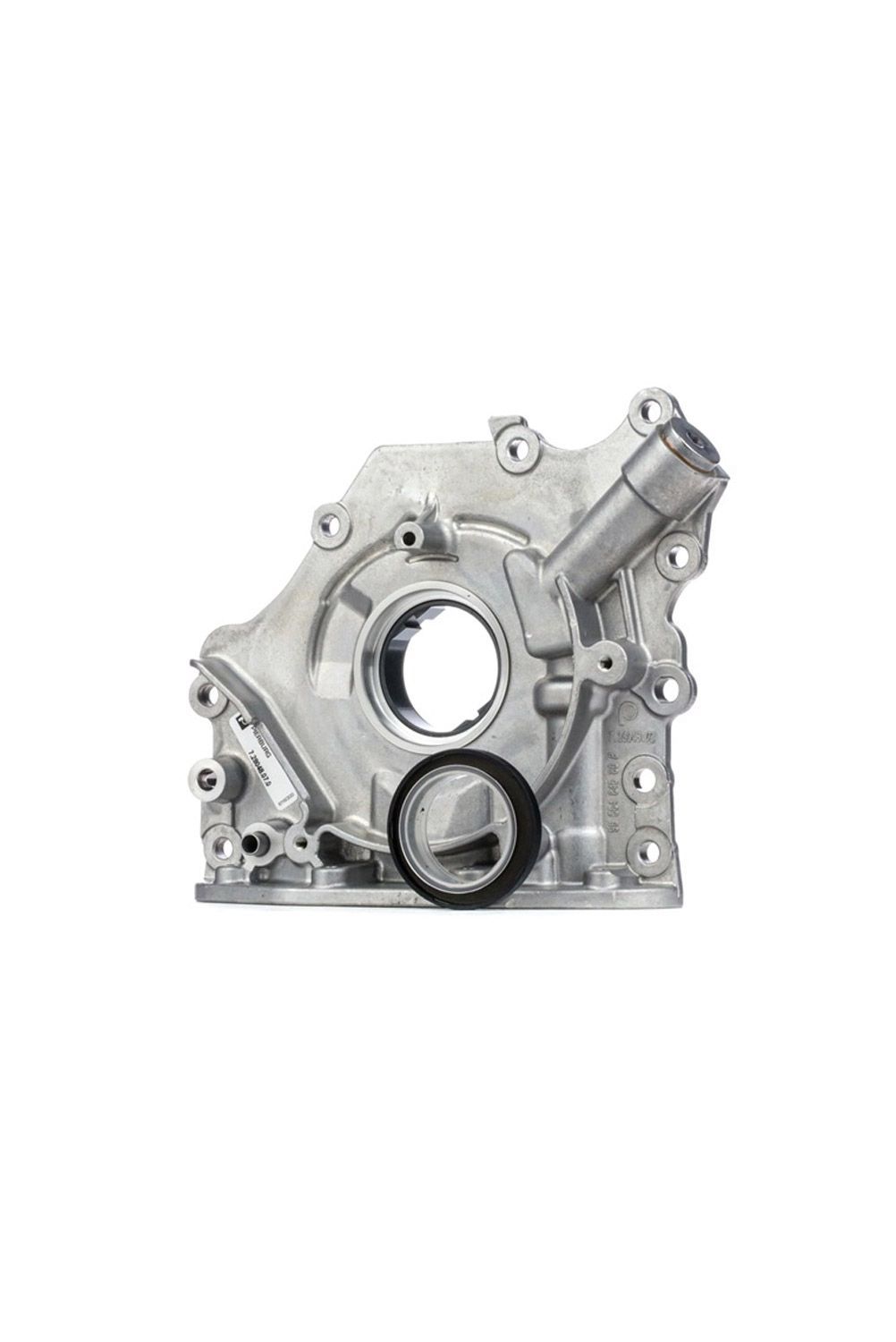 A close up of a oil pump on a white background.