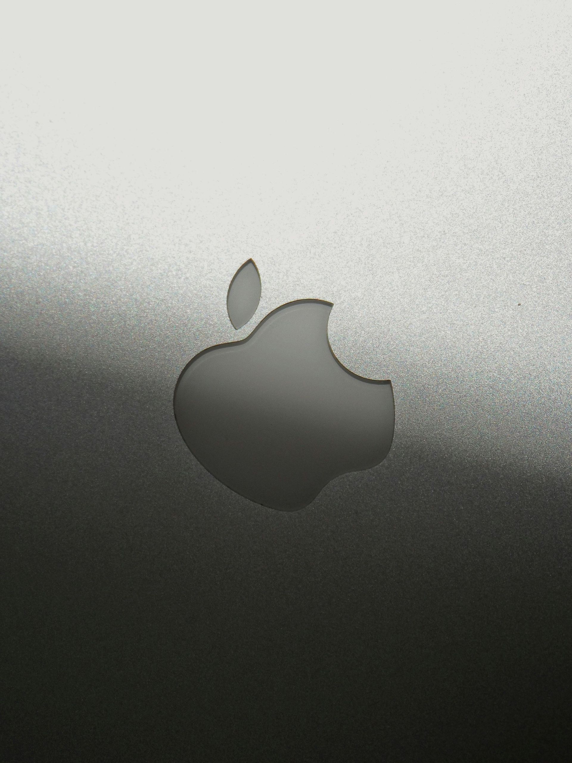 Het apple-logo ingezoomd. 